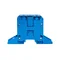 Connecteur rail fileté 70mm² TS-35 1 voie bleu 5pcs