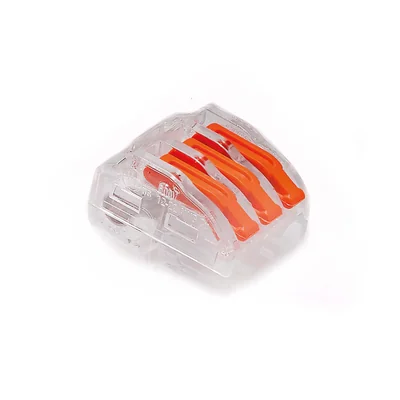 Connecteur rapide pour cordes et câbles ZU-403 transparent/orange