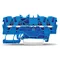 Connecteur traversant à 4 fils, 1,5 mm², bleu 2001-1404