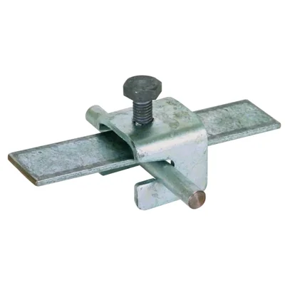 Connecting clamp for reinforcement, for wire with a diameter of 6-10 mm / flat bar with a width of 30 mm, possibility of connecting wire-flat bar, flat bar-flat bar, steel HDG VK 6.10 FL30 FL30 BSB STTZN