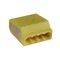 Connecting terminals made of nylon 4-pole yellow