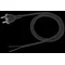 Connection cable with molded straight UNISCHUKO plug black 250V~/16A H05VV-F 3x1.5mm² - 5m PZ1.5P-05-2H05