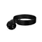 Connection cable with straight plug IP20 2x1.5 H05RR 3m black