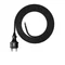 Connection cable with straight plug IP44 3x1.5 H05RR 1.5m black