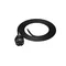 Connection cable with straight plug IP44 3x1.5 H05RR 1.5m black