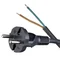 Connection Cable with Straight Plug W-6 H05RR-F 2X1.5 (rubber) black