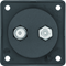 Connection socket - aerial TV/SAT black, matt Integro mechanism