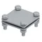Connector for b40 tape, 4 screws, StZn