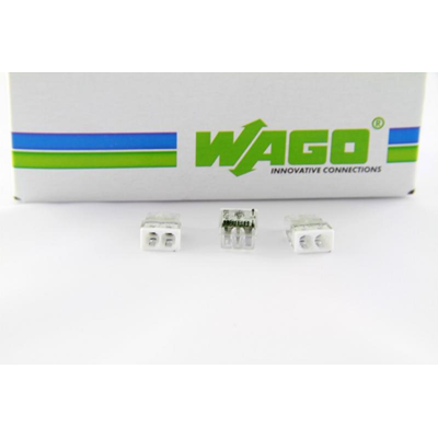 Connector for installation boxes 2x2.5mm² transparent-white