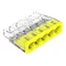 Connector for installation boxes 5x2.5mm² transparent-yellow