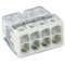 Connector for installation boxes 8x2.5mm² transparent-light grey