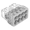 Connector for installation boxes 8x2.5mm² transparent-light grey