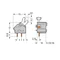 Connector for printed circuit boards blue raster 10/10,16mm 100pcs.