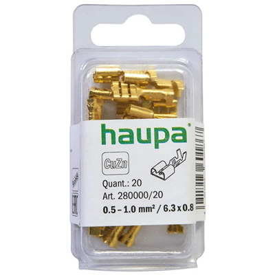 Connector sleeve brass 1.0 - 2.5 mm² 200 pcs