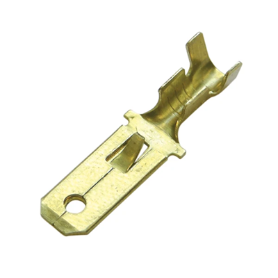 Connector sleeve with a clamping tongue brass 0.5/1.0 mm² 200 pcs