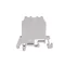 Connector ZUG-G2.5 gray color 30pcs.