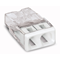 Connectors for installation boxes 2x2.5mm² transparent-white