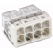 Connectors for installation boxes 8x2.5mm² transparent-light grey