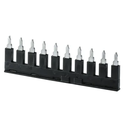 Connettore a 10 vie per cortocircuito, compatibile con connettori ZUG serie 4mm2, modello ZSN-4-10 nero, codice A42-6293