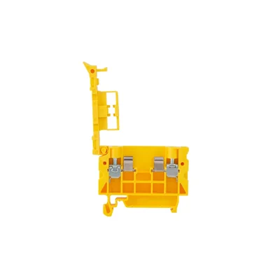 Connettore a 2 fili per binario da 4 mm² con presa per fusibile giallo ZUG-B A11-5N31