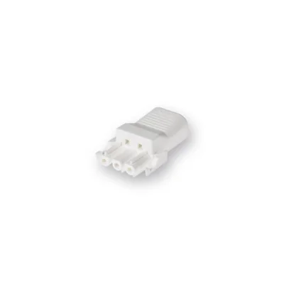 Connettore a 3 vie con pressacavo, bianco