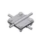 Connettore a croce /grande/ B=40 mm (2 piastre - 4xM8) zincato a caldo