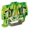 Connettore a molla HTE.4 da 4 mm², PE giallo-verde