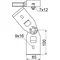 Connettore aggiuntivo articolato LDDTH45 N, spessore della lamiera - 3 mm