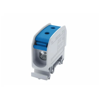 Connettore binario filettato 16mm² blu