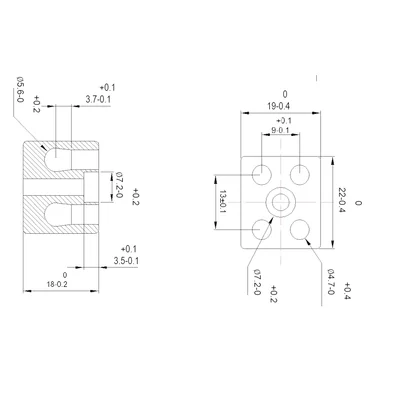 Connettore filettato, porcellana (con foro per vite), 6 mm2, 2 tracce, 20 pz.