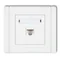 Connettore FLEXI singolo per computer, 1xRJ45, cat. 6, schermato, 8 pin, bianco