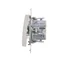 Connettore incrociato (modulo) connettori rapidi 10A 230V, bianco