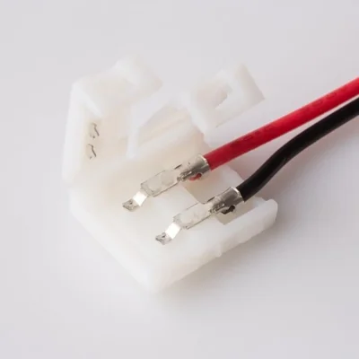 Connettore LED MONO da 10 mm su un solo lato con cavo