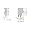 Connettore modulare per PCB 2,5 mm² RM 5/5,08 mm monopolare, grigio scuro 254-842