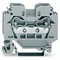Connettore passante a 2 fili da 10 mm², grigio 284-101