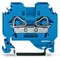 Connettore passante a 2 fili da 6 mm², blu 282-104