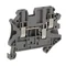 Connettore passante UT 4-TWIN 4mm2 500V grigio
