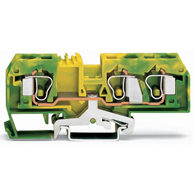 Connettore PE a 3 fili 10mm² giallo-verde