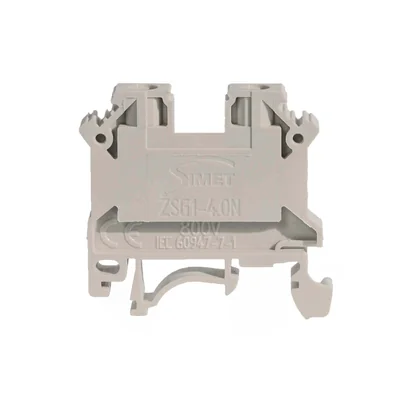 Connettore per binario filettato NUOVA serie 4 mm2 TS 35 1 binario 50 pz.