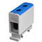 Connettore per guida filettata AL/CU, 1,5 - 50 mm2, TS 35, 1 binario, 2 fori. serraggio