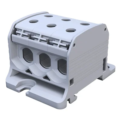 Connettore per guida filettata Al/Cu 87360 SIMBLOCK grigio