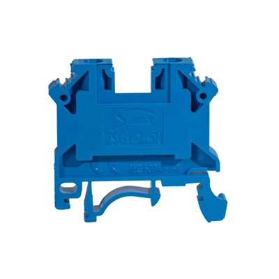 Connettore per guida filettata Simet ZSG1-2.5Ns, blu, 50 pz.