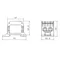 Connettore per guida filettata STB 50-2 Al/Cu 87320 SIMBLOCK grigio