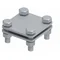 Connettore per nastro b30, 4 viti, StZn