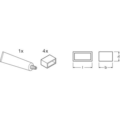 Connettore per striscia LED SIL-SEAL PFM e VAL-10/SE/P