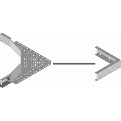 Connettore scala zincato, altezza 200mm
