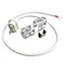 CONNETTORE TRASPARENTE CON CAVO PER NEON LED 10x22mm