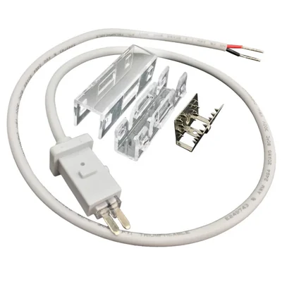 CONNETTORE TRASPARENTE CON FILO PER LED NEON 6x12mm