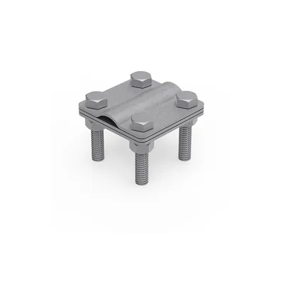 Connettore universale per asta-cerchio fi16mm 57x57mm 4xM8x40