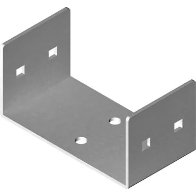 Connettore zincato, larghezza 595mm, altezza 50mm